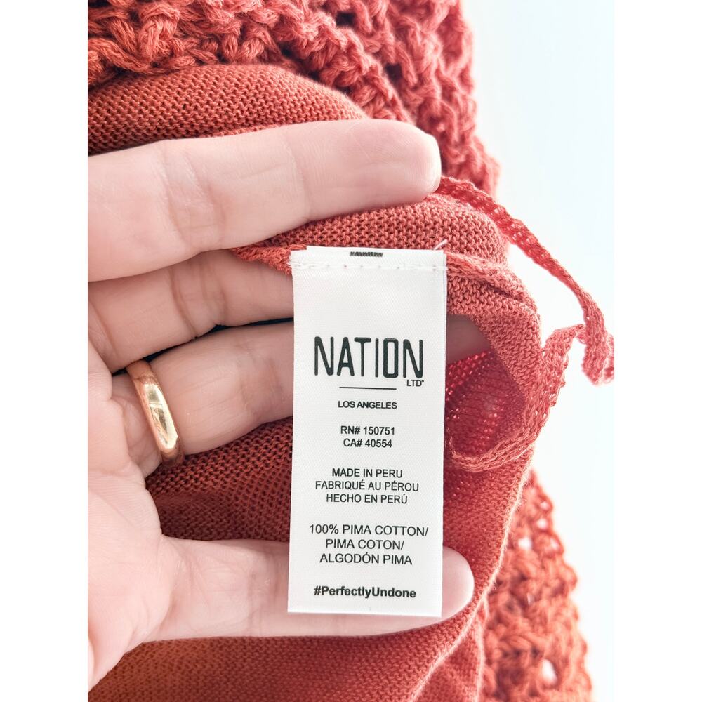 Nation LTD Crochet Set; Adriana Tank Top & Driana Midi Skirt Ginger Women Medium - Picture 9 of 9
